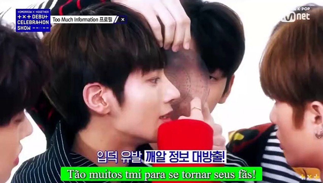 Legendado TMI Profile Part.1 - Leader Soobin, Eldest Yeonjun, High tension Beomgyu │DEBUT CELEBRATION SHOW TXT