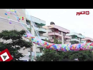 اتفرج | المئات يؤدون صلاة العيد بمسجد أبو بكر الصديق بشيراتون