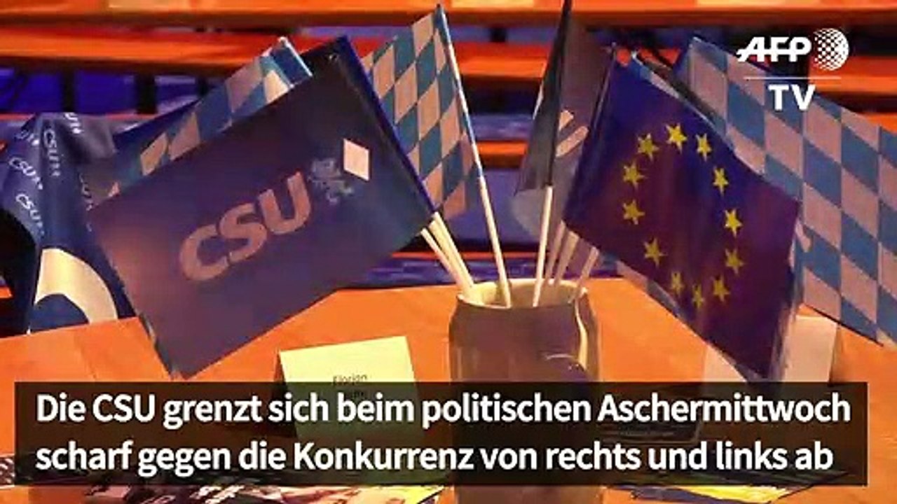 Söder attackiert beim politischen Aschermittwoch AfD und Grüne