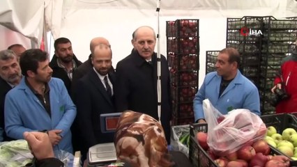 Numan Kurtulmuş esnaf ziyaretlerinde bulundu