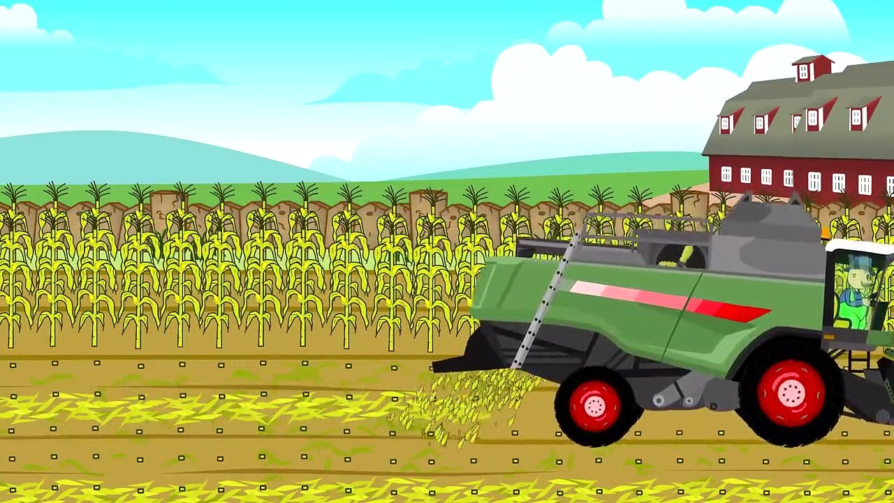 le Tracteur | Le conte de farmes | moissonneuses-batteuses pour bébés | Bajki Traktory dla dzieci