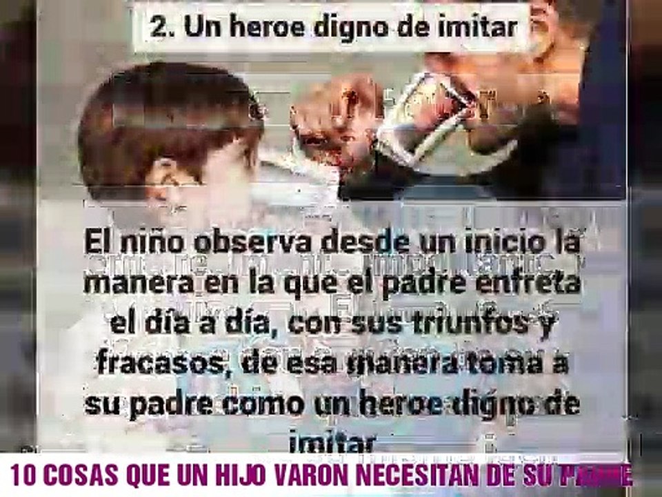 LO QUE APRENDE DE SU PADRE