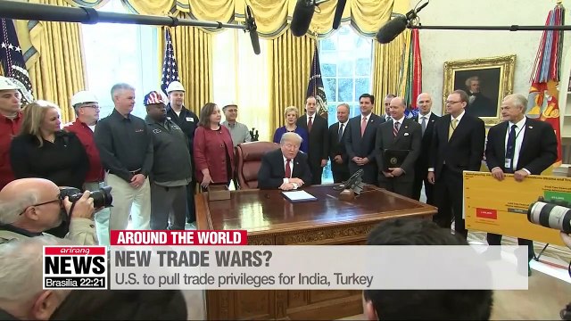 U.S. to pull trade privileges for India, Turkey