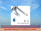 Wall Mount Kitchen Faucet Rotatable Single Handle Faucet With 98 Inch Spout Chrome Finsh