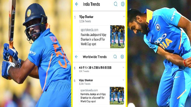 Vijay Shankar’s Wins Hearts on Twitter - பேட்டிங் மட்டுமல்லாமல் பவுலிங்கில் ஜொலித்த விஜய் சங்கர்.