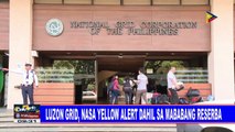 Luzon grid, nasa yellow alert dahil sa mababang reserba