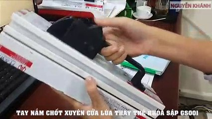 Tay nắm chốt xuyên cửa lùa kiểu mới mã GS001