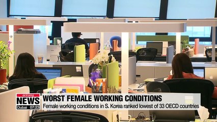 Females in S. Korea have worst working conditions of 33 OECD countries
