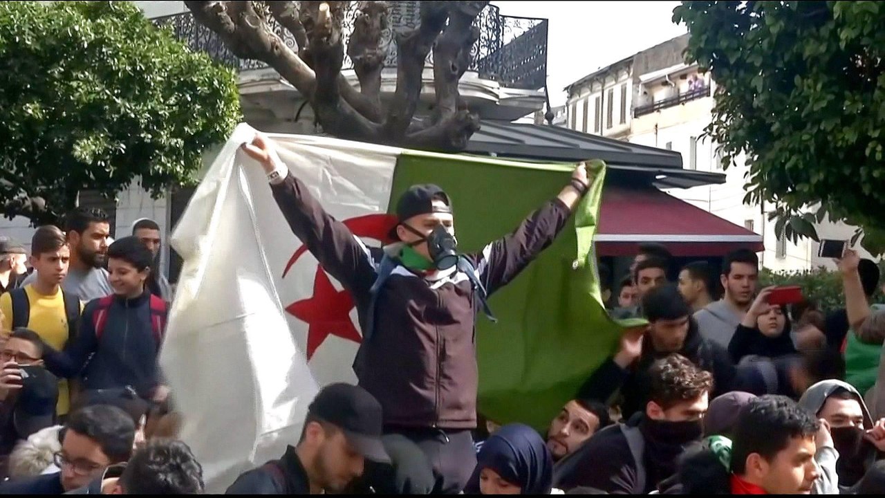 Armed with memes, Algerian students join anti-B...