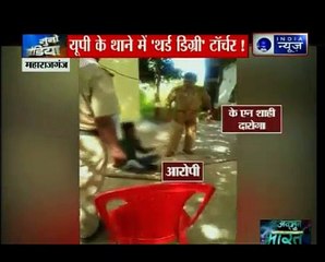 खाकी के नशे में चूर यूपी पुलिस ने एक शख्स की जानवरों की तरह पीटा