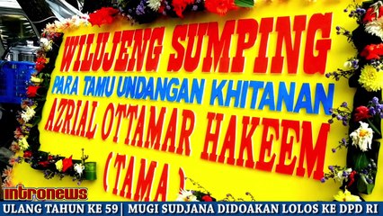 ULANG TAHUN KE 59 MUGI SUDJANA DIDOAKAN LOLOS KE DPD RI