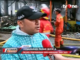 Ratusan Kios di Pasar Blok A Kebayoran Baru Terbakar Hangus