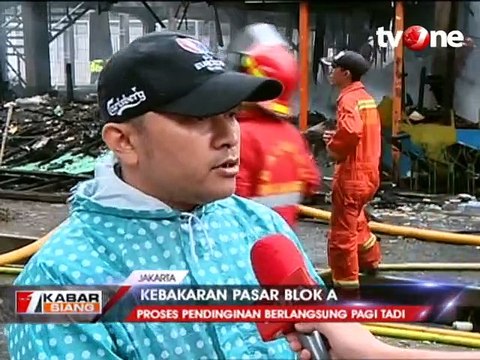 Ratusan Kios di Pasar Blok A Kebayoran Baru Terbakar Hangus