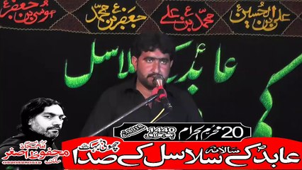 Zakir Fida Hussain Hashmi Mandi Bhawal Deen 20th Muhram 1440(2018) Choti Behak Hafizabad