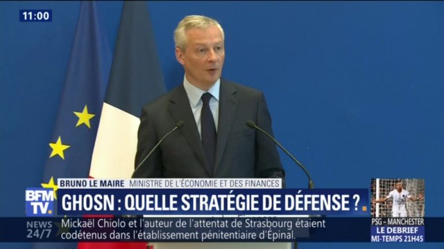 Bruno Le Maire: C'est une bonne chose que Carlos Ghosn puisse se défendre librement et sereinement