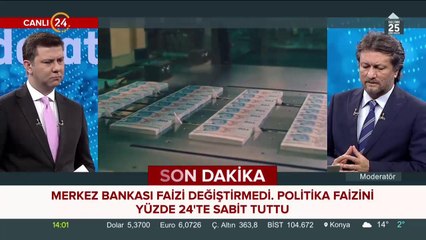 Merkez Bankası faizi değiştirmedi