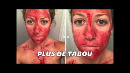 Download Video: Pour mettre fin au tabou sur les règles, elle se couvre le visage de sang