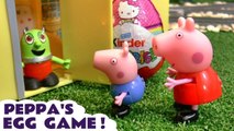 Peppa Pig must Learn Colors in this Challenge Video to win Surprise Eggs from the Funny Funlings, so must Learn English and choose the right colors for kids for an Egg Opening and Surprise Toys