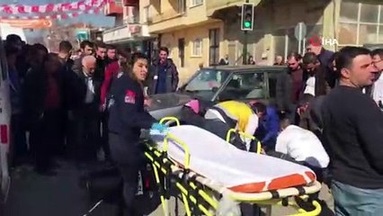 Motosiklet ile resmi plakalı otomobil çarpıştı, bir kişi yaralandı