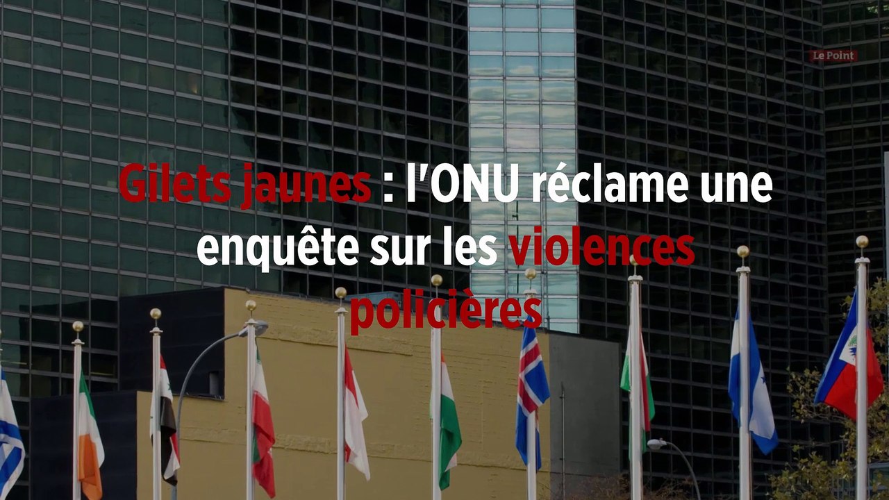 Gilets jaunes : l'ONU réclame une enquête sur les violences policières