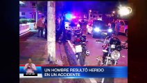 Motociclista herido en accidente en Guayaquil