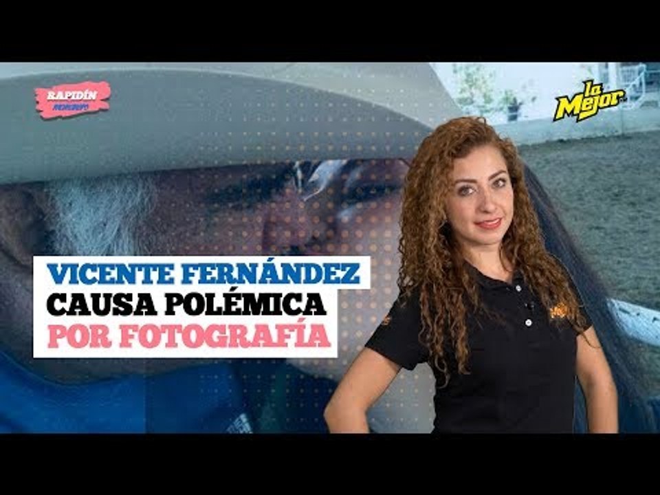 Foto de Vicente Fernández besando a mujer causa polémica