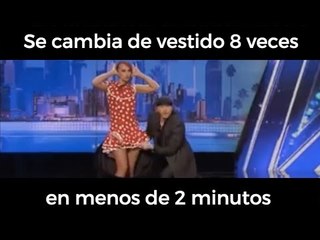 #ExaViral - Se cambia el vestido 8 veces en menos de 2 minutos