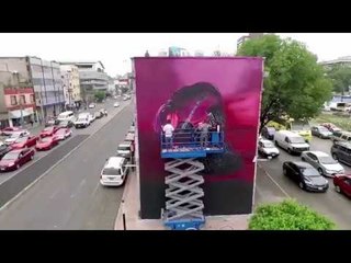 El muro de Harry Styles en la Ciudad de México - Timelapse