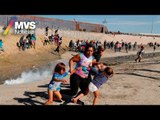 Migrantes y gases lacrimógenos