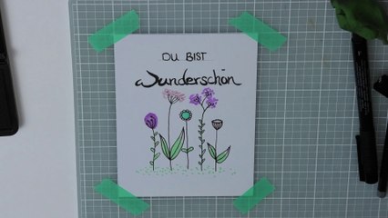 du bist wunderschön, Zeichnung