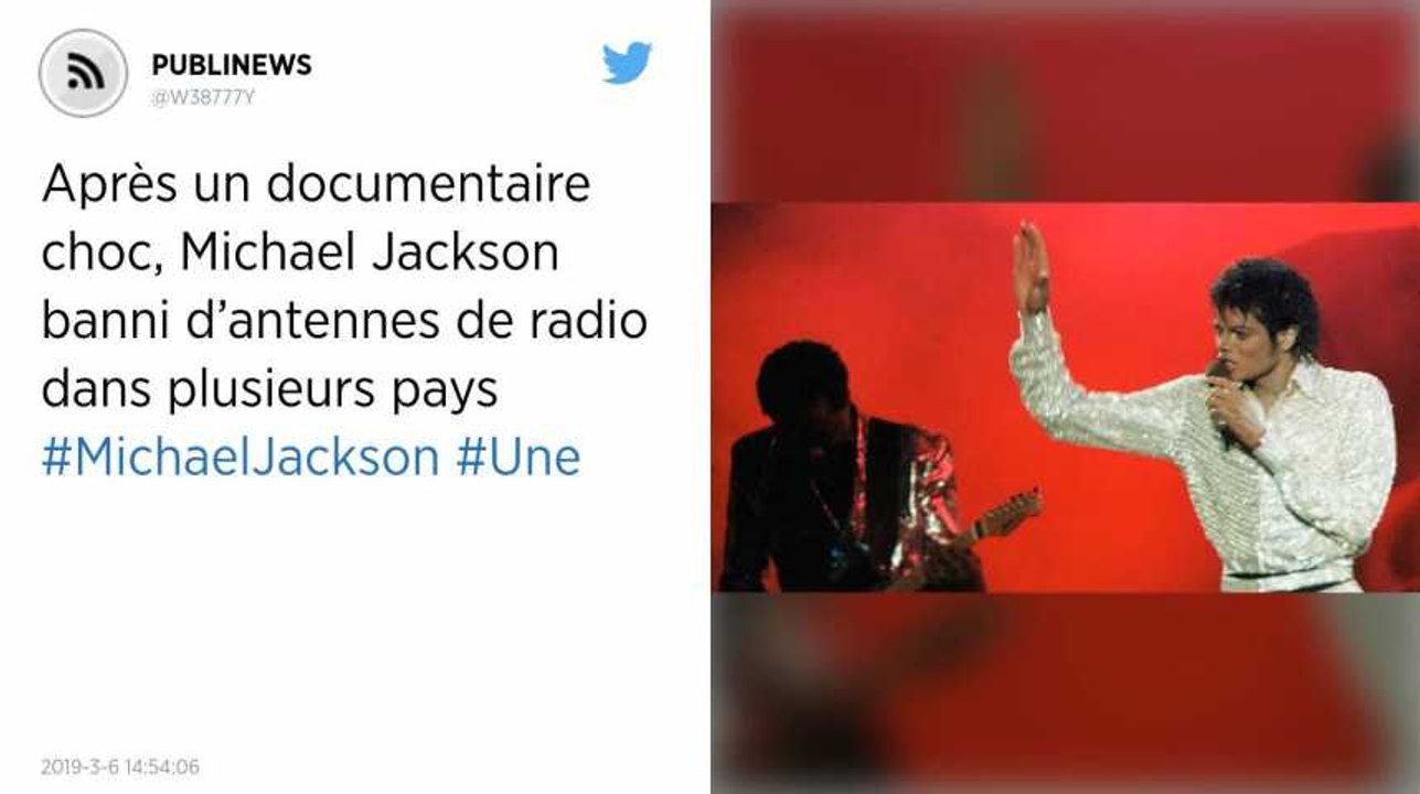 Après un documentaire choc, Michael Jackson banni d’antennes de radio dans plusieurs pays