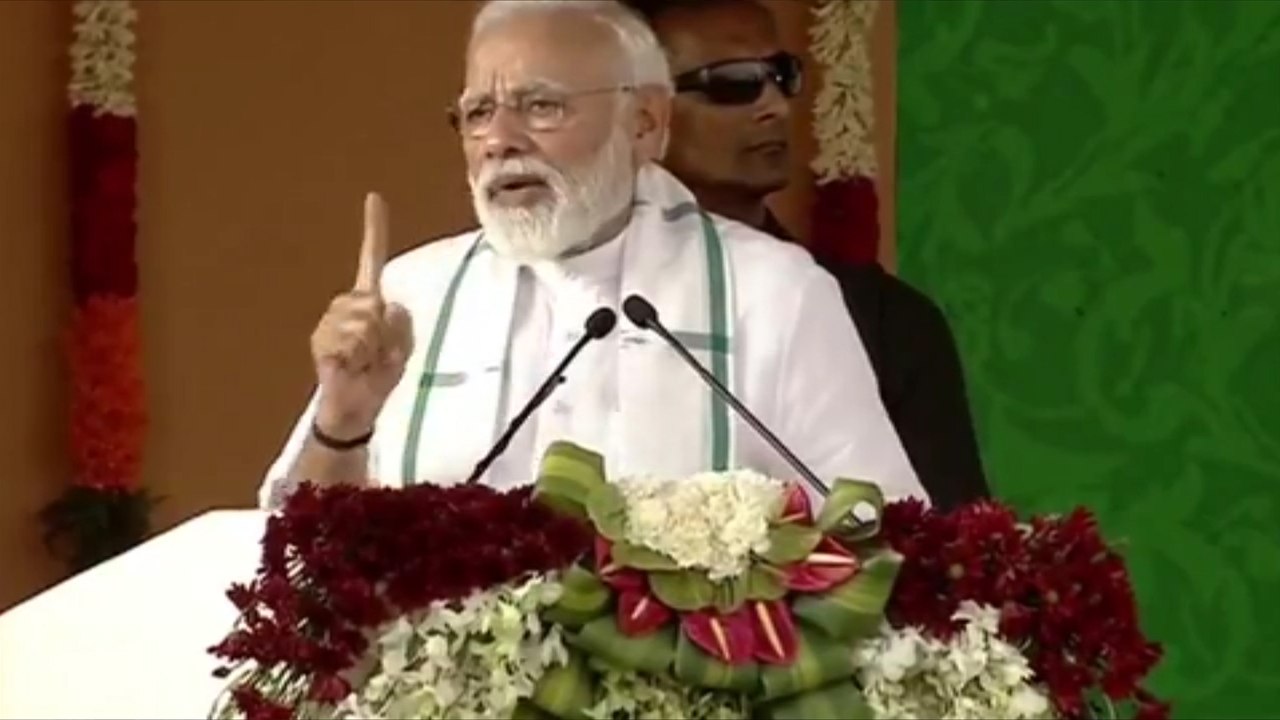 Modi Speech | பாஜக சார்பாக பொதுக்கூட்டத்தில் பிரதமர் மோடி பேச்சு