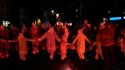 Carnaval de Binche le feu d'artifice du mardi soir 1