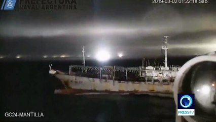 Argentine : les garde-côtes coulent un navire de pêche chinois