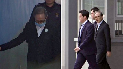 비틀대던 MB, 보석 뒤 빠른 걸음 '집으로' / YTN