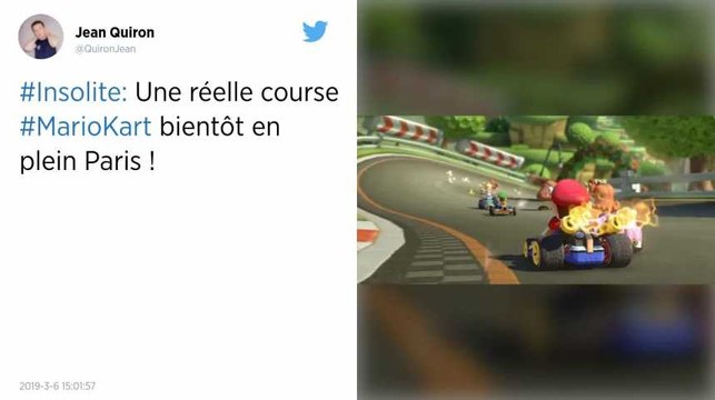 Paris. Une course de karting Mario Kart aura lieu dans les rues de la capitale