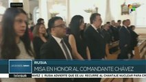 Celebran en Moscú misa en honor al comandante Hugo Chávez