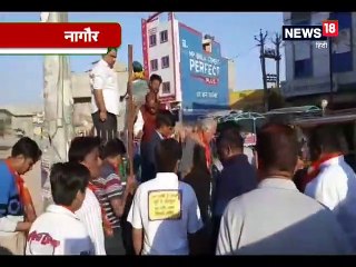 नागौर में भाजपा ने स्वच्छ भारत अभियान के तहत की शहीद स्मारकों की सफाई