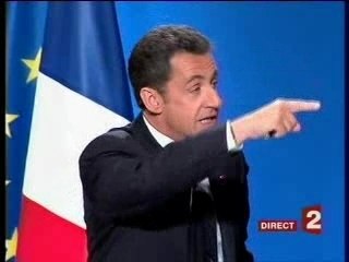 Conférence de presse Sarkozy, façon De Funès