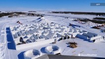 Canadian couple builds world's largest snow maze