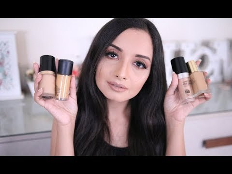 مقارنه بين انواع الفوندايشن المشهوره و درجاتى فيهم | Alia Awwe