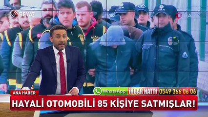 ÖZEL DHA Hayali otomobili 85 kişiye satmışlar