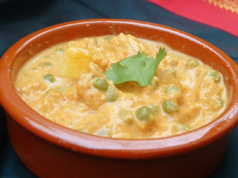 Recette indienne Matar paneer