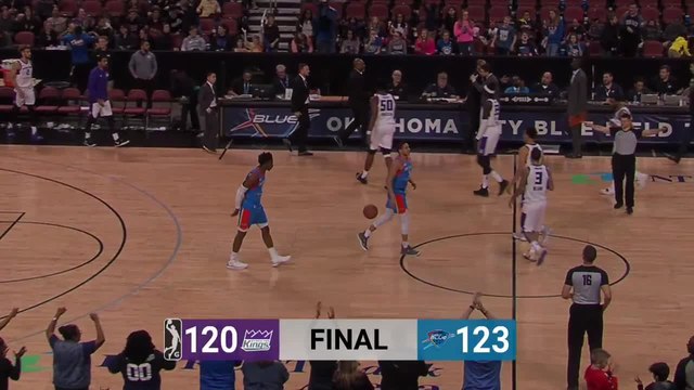 Deonte Burton's Game-Sealing Block Gives OKC Blue OT Win!