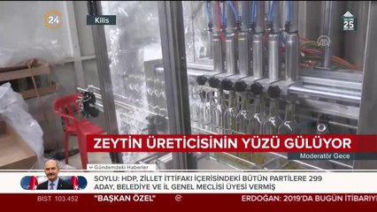 Zeytin üreticisinin yüzü gülüyor