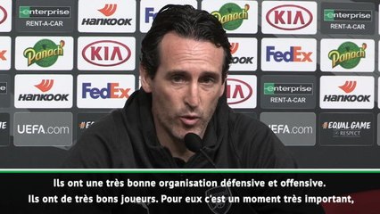 8es - Emery: "Réaliser une grande performance pour pouvoir les battre"