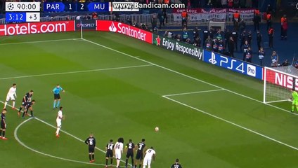 PSG vs Manchester Utd 1-2 GOAL Rashford PENALTY