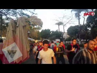 إقتحام الألتراس للنادي الأهلي لحضور مران الفريق