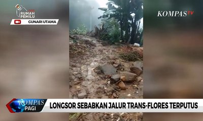 Longsor Sebabkan Jalur Trans-Flores Tertutup