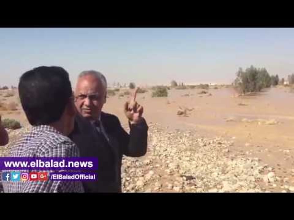 صدى البلد | بكري يرافق محافظ فنا ويتفقد طريق اسيوط الصحراوي